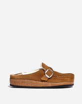 Birkenstock® Suede Buckley Clogs in Shearling