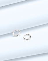 Demi-Fine Huggie Hoop Earrings