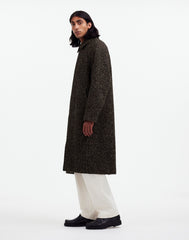 Raglan-Sleeve Topcoat in Italian Fabric