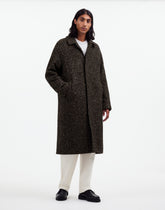 Raglan-Sleeve Topcoat in Italian Fabric