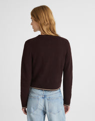 Cashmere Button-Front Cardigan Sweater