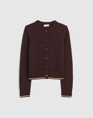 Cashmere Button-Front Cardigan Sweater