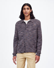Space-Dyed Sweater Shirt in Italian Fabric