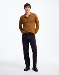 Milano-Knit Sweater Polo Shirt in Merino Wool