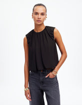 Sleeveless Bubble Top in Chiffon