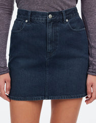 Denim Mini Skirt in Hodgeman Wash