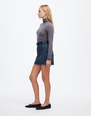 Denim Mini Skirt in Hodgeman Wash