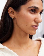 Metal Mini Bow Stud Earrings