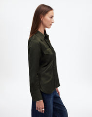 Western Shirt in Linen Blend