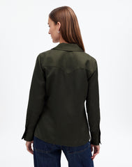 Western Shirt in Linen Blend