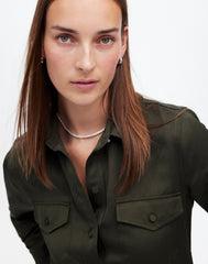 Western Shirt in Linen Blend