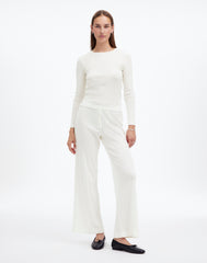 Madewell x LESET Pointelle Perfect Tee & Pant Set