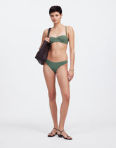 Zulu & Zephyr Eucalyptus Textured Balconette Bikini Top