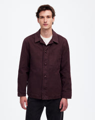Overshirt in Garment-Dyed Canvas