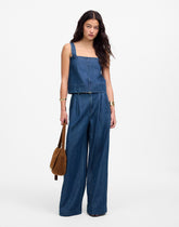 Squareneck Tank in McNair Wash: Airy Denim Edition