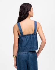 Squareneck Tank in McNair Wash: Airy Denim Edition