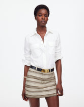 Mini Skirt in Striped Tweed