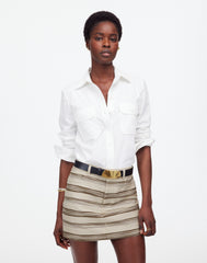 Mini Skirt in Striped Tweed