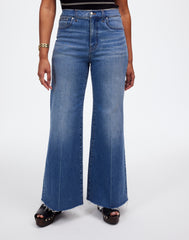 The Curvy Flared Wide-Leg Crop Jean