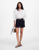 Easy Pleated Trouser Shorts in Crepe