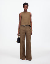 The Zoe Relaxed Wide Pant in 100% Linen