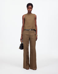 The Zoe Relaxed Wide Pant in 100% Linen