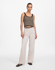 Open-Stitch Sweater Tank