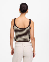 Open-Stitch Sweater Tank
