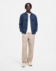 Work Shirt in Cotton-Linen Blend