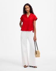 Resort-Collar Shirt in 100% Linen