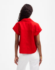 Resort-Collar Shirt in 100% Linen