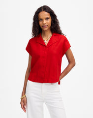 Resort-Collar Shirt in 100% Linen
