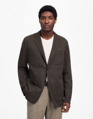 Unstructured Blazer in Cotton-Linen Blend