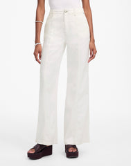 Petite Wide-Sweep Trousers: Airy Denim Edition