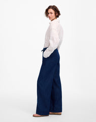 The Denim Pull-On Wide-Leg Pant