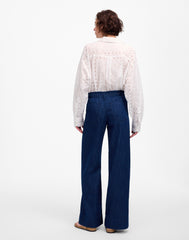 The Denim Pull-On Wide-Leg Pant