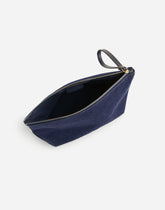 Denim Zip Clutch