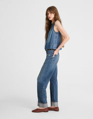 The Tall Pieced Barrel-Leg Full-Length Jean