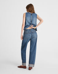 The Tall Pieced Barrel-Leg Full-Length Jean