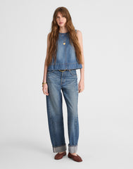 The Tall Pieced Barrel-Leg Full-Length Jean