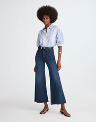 Tall Flared Wide-Leg Crop Jeans