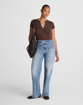 The Petite Curvy Emmett Wide-Leg Jean