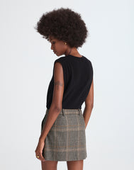 Suiting Mini Skirt in Plaid