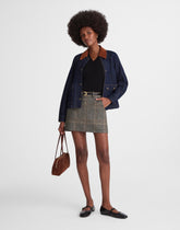 Suiting Mini Skirt in Plaid