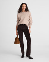 The Petite Longline Straight Pant in Corduroy