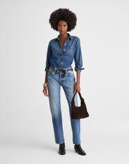 Tuckable Denim Shirt in Greendale Wash