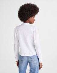 Puff-Sleeve Button-Up Shirt