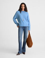 CloudSoft Drop-Shoulder Crewneck Sweater
