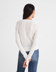 The Signature Knit Lace-Stitch Sweater