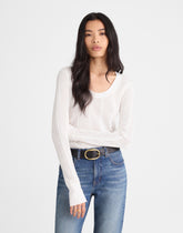 The Signature Knit Lace-Stitch Sweater